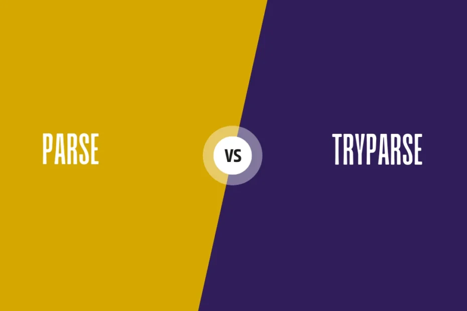 Difference Between Parse and TryParse in C#